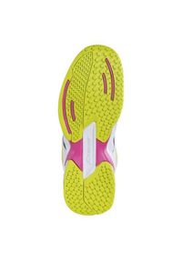 Buty do tenisa dla dzieci Babolat Propulse Allcourt. Zapięcie: sznurówki. Kolor: biały, wielokolorowy. Materiał: materiał, syntetyk, tkanina. Szerokość cholewki: normalna. Sport: tenis