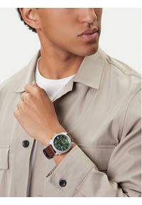Fossil Zegarek Machine Chronograph FS6100 Brązowy. Kolor: brązowy
