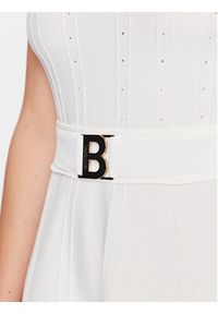 Blugirl Blumarine Sukienka koktajlowa RA3055-MA55N Biały Regular Fit. Kolor: biały. Materiał: syntetyk, wiskoza. Styl: wizytowy