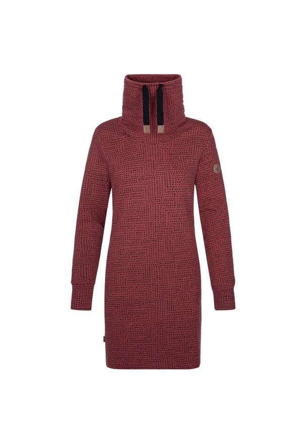 LOLË - Sukienka dresowa damska LOAP Ebunka, S. Kolor: fioletowy. Materiał: dresówka. Typ sukienki: sportowe. Styl: sportowy