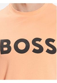 BOSS - Boss T-Shirt 50481923 Pomarańczowy Regular Fit. Kolor: pomarańczowy. Materiał: bawełna #4