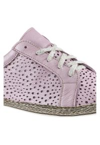 Różowe Espadryle Lemar Damskie Stylowe Obuwie. Okazja: na co dzień, na spacer. Zapięcie: sznurówki. Kolor: różowy. Materiał: jeans, materiał, skóra. Sezon: lato, wiosna. Styl: elegancki