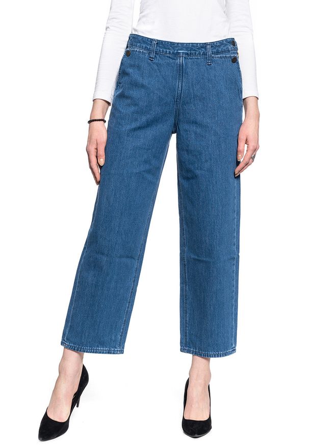 Lee - DAMSKIE SPODNIE JEANSOWE LEE WIDE LEG L31RKEGT