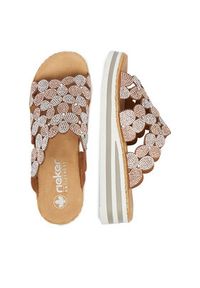 Rieker Klapki CEO-V02R8-90 Złoty. Kolor: złoty. Materiał: syntetyk, materiał #5