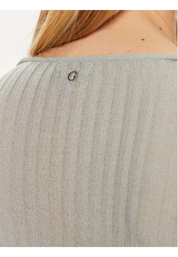 Guess Sweter W4YR37 Z3G32 Zielony Regular Fit. Kolor: zielony. Materiał: wiskoza