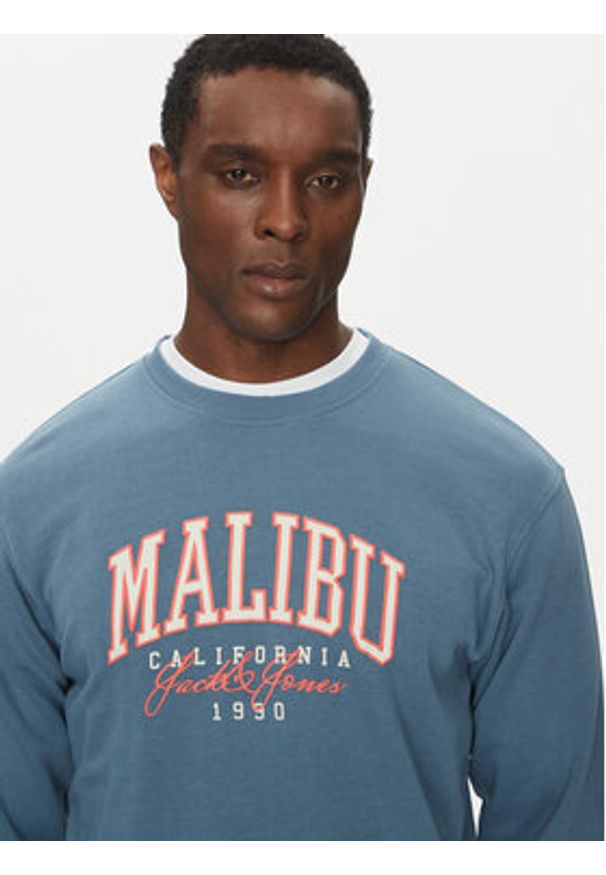 Jack & Jones Bluza Detroit 12268470 Niebieski Relaxed Fit. Kolor: niebieski. Materiał: bawełna