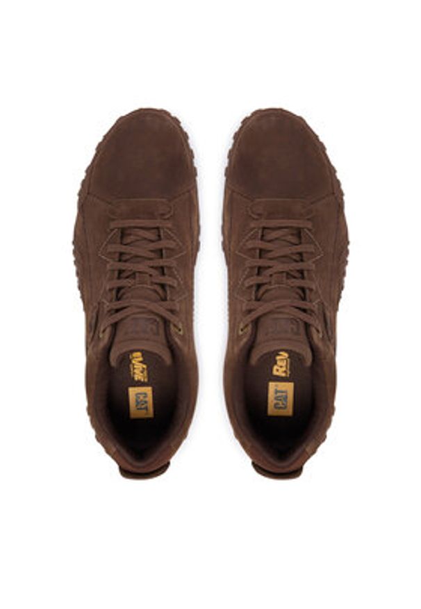 CAT Footwear Sneakersy Gridlock Lo P726602 Brązowy. Kolor: brązowy. Materiał: skóra, nubuk