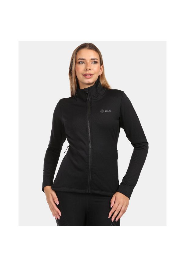 Damska polarowa warstwa środkowa Kilpi SIREN-W. Kolor: czarny. Materiał: polar. Sezon: zima. Sport: narciarstwo