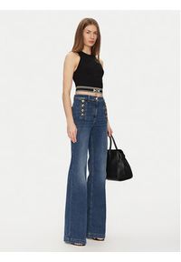 Elisabetta Franchi Jeansy PJ-83D-51E2-V440 Granatowy Regular Fit. Kolor: niebieski #4