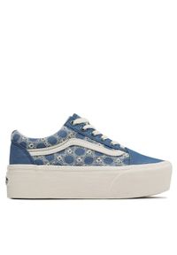 Vans Tenisówki Old Skool Stac VN0A7Q5MBLU1 Niebieski. Kolor: niebieski. Materiał: materiał #1