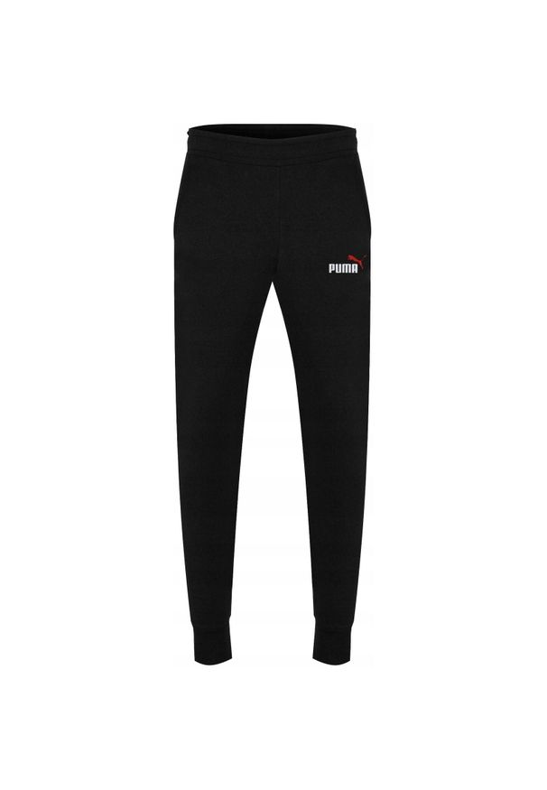 Spodnie męskie Puma ESS 2 Col Logo Pants TR cl. Kolor: czarny. Materiał: bawełna, materiał. Sport: fitness, piłka nożna