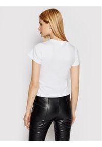 Victoria Victoria Beckham T-Shirt Logo 2121JTS002433A Biały Slim Fit. Kolor: biały. Materiał: bawełna #3