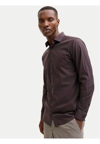 Jack & Jones Koszula Parker 12227385 Bordowy Slim Fit. Kolor: czerwony. Materiał: bawełna #7