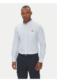 Aeronautica Militare Koszula 251CA1277CT3532 Biały Regular Fit. Kolor: biały. Materiał: bawełna