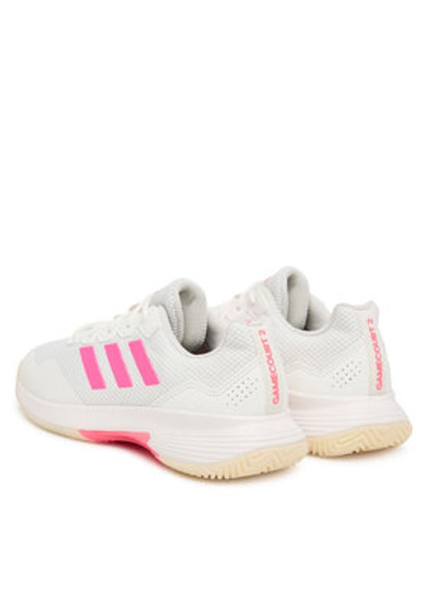 Adidas - adidas Buty do tenisa Gamecourt 2.0 JP7723 Biały. Kolor: biały. Materiał: materiał. Sport: tenis