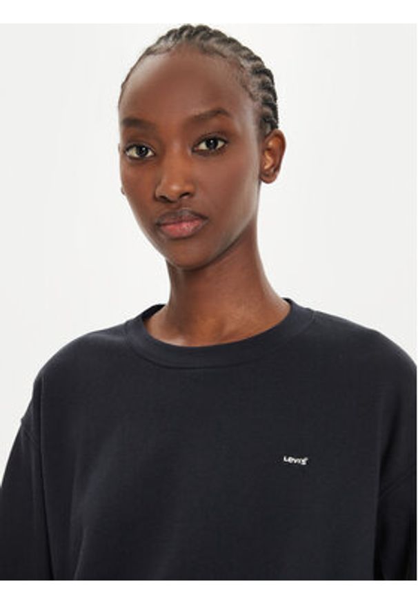 Levi's® Bluza Everyday A5942-0004 Czarny Regular Fit. Kolor: czarny. Materiał: bawełna, syntetyk