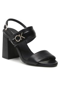 Calvin Klein Sandały Block Hl Sandal 85Hh W/Hw HW0HW01486 Czarny. Kolor: czarny. Materiał: skóra #1