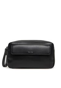 Calvin Klein Kosmetyczka Ck Sleek 2G Washbag K50K513039 Czarny. Kolor: czarny. Materiał: skóra #1