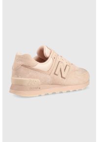 New Balance sneakersy WL574SLA kolor różowy. Nosek buta: okrągły. Zapięcie: sznurówki. Kolor: różowy. Materiał: guma. Model: New Balance 574 #3