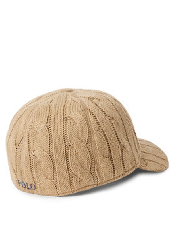 Polo Ralph Lauren Czapka z daszkiem 455981420002 Beżowy. Kolor: beżowy. Materiał: wełna