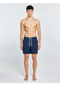 Big-Star - Szorty kąpielowe męskie granatowe Rafone 403. Kolor: niebieski. Materiał: guma #3