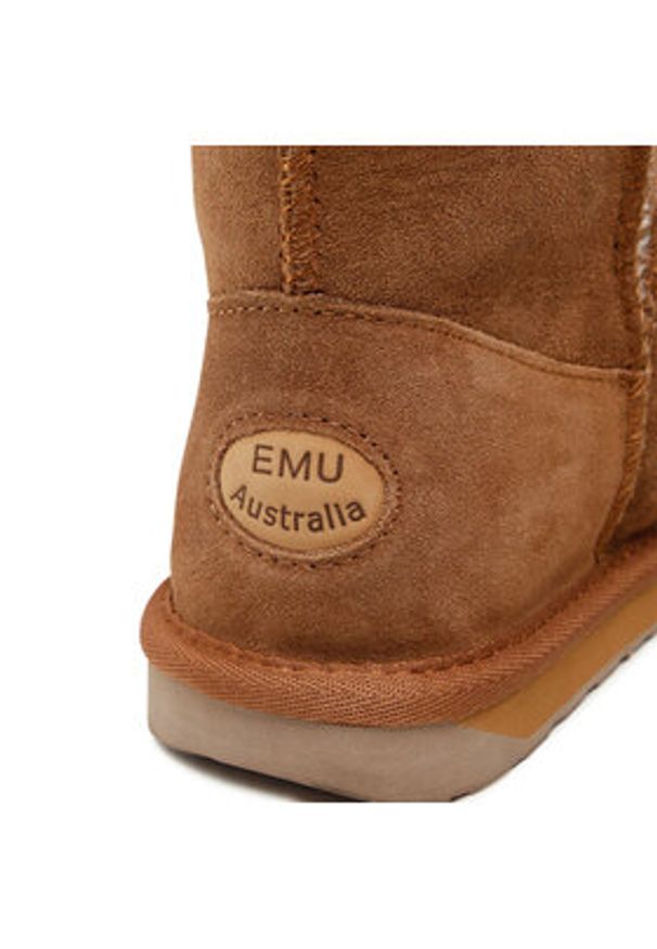 EMU Australia Śniegowce Stinger Lo W10002 Brązowy. Kolor: brązowy. Materiał: skóra