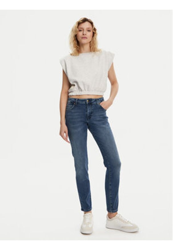 Mustang Jeansy Crosby 1013592 Granatowy Slim Fit. Kolor: niebieski