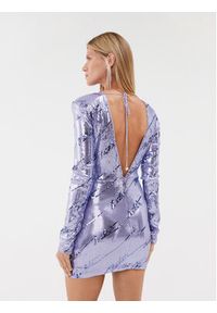 ROTATE Sukienka koktajlowa Sequin Mini 1114502846 Fioletowy Fitted Fit. Kolor: fioletowy. Materiał: syntetyk. Styl: wizytowy. Długość: mini #2