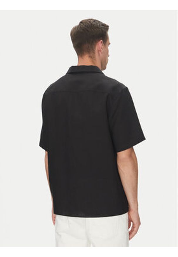 Calvin Klein Koszula LV04LC127G Czarny Regular Fit. Kolor: czarny. Materiał: syntetyk