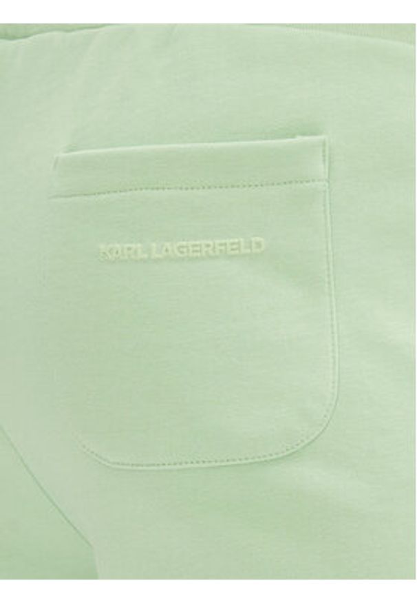 Karl Lagerfeld - KARL LAGERFELD Szorty sportowe 705014 552900 Zielony Regular Fit. Kolor: zielony. Materiał: bawełna. Styl: sportowy