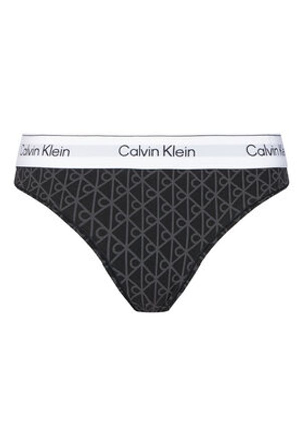 Calvin Klein Underwear Stringi LV00QF8518 Czarny. Kolor: czarny. Materiał: bawełna