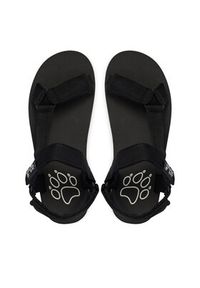 Jack Wolfskin Sandały Taiga A65621 Czarny. Kolor: czarny. Materiał: materiał #5