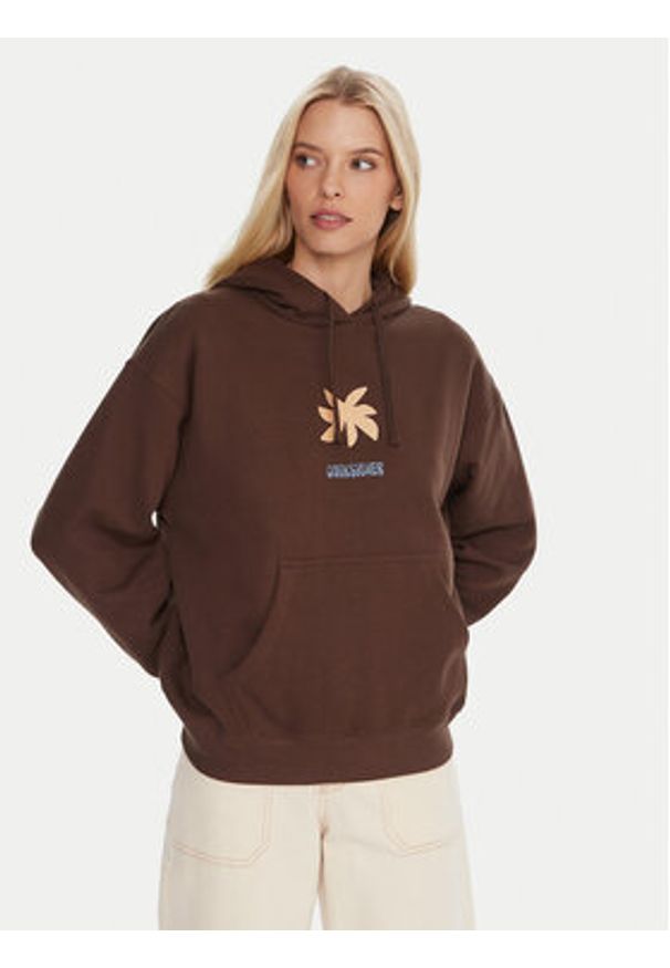 Quiksilver Bluza EQWFT03189 Brązowy Regular Fit. Kolor: brązowy. Materiał: bawełna
