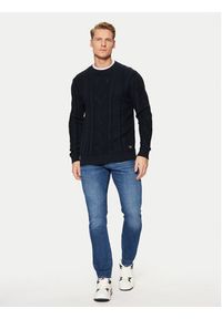 s.Oliver Sweter 2152198 Granatowy Regular Fit. Kolor: niebieski. Materiał: bawełna #8
