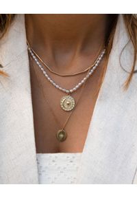 SELFIE JEWELLERY - Naszyjnik z perłami Day&night. Materiał: złote. Kolor: biały. Kamień szlachetny: perła #2