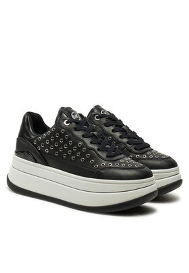 MICHAEL Michael Kors Sneakersy Hayes Lace Up 43R5HAFS1L Czarny. Kolor: czarny. Materiał: skóra