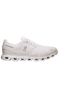Buty męskie On Running Cloud 6 3MF10071200 - białe. Kolor: biały. Materiał: materiał, syntetyk. Szerokość cholewki: normalna. Sport: bieganie