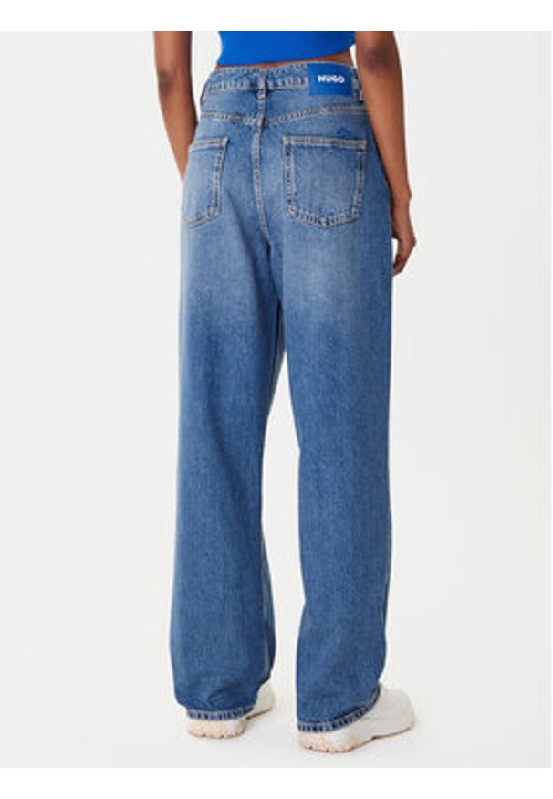 Hugo - HUGO Jeansy Leni_B 50546357 Niebieski Loose Fit. Kolor: niebieski
