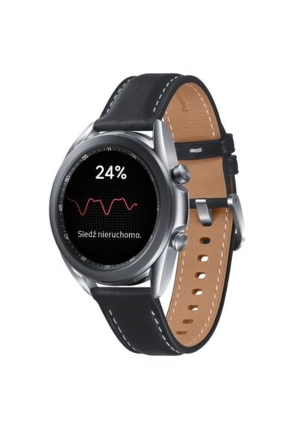 Smartwatch SAMSUNG Galaxy Watch 3 SM-R850N 41mm Srebrny. Rodzaj zegarka: smartwatch. Kolor: srebrny. Materiał: skóra. Styl: elegancki