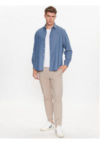 Pepe Jeans Koszula Crawston PM308016 Niebieski Slim Fit. Kolor: niebieski. Materiał: bawełna #7