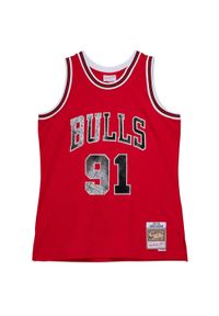 Mitchell & Ness - Koszulka Nba Chicago Bulls Dennis Rodman. Kolor: czerwony. Sport: koszykówka #1