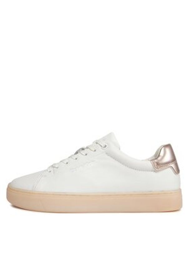 Calvin Klein Sneakersy Cupsole Lace Up Pearl HW0HW01897 Biały. Kolor: biały. Materiał: skóra
