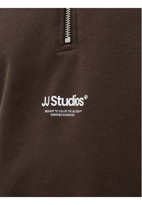 Jack & Jones Bluza Soho 12278793 Brązowy Relaxed Fit. Kolor: brązowy. Materiał: bawełna