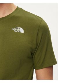 The North Face T-Shirt Foundation Mountain Lines NF0A8830 Zielony Regular Fit. Kolor: zielony. Materiał: syntetyk, bawełna