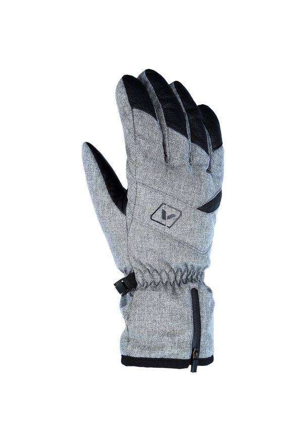 Rękawice narciarskie męskie Viking Soley. Kolor: szary. Sezon: zima. Sport: narciarstwo