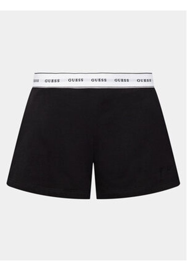 Guess Szorty piżamowe O4GD02 KBS91 Czarny Loose Fit. Kolor: czarny. Materiał: bawełna
