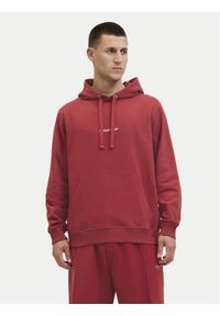 Jack & Jones - Jack&Jones Bluza Norrebro 12282861 Czerwony Relaxed Fit. Kolor: czerwony. Materiał: bawełna