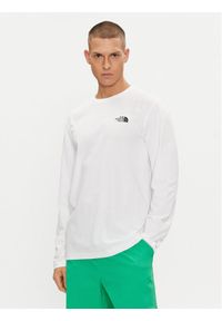 The North Face Longsleeve Simple Dome NF0A87QN Biały Regular Fit. Kolor: biały. Materiał: bawełna. Długość rękawa: długi rękaw