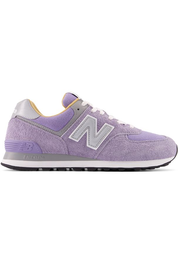 Buty unisex New Balance U574BGG – fioletowe. Okazja: na co dzień. Kolor: fioletowy. Materiał: skóra, syntetyk, zamsz, materiał, guma. Szerokość cholewki: normalna. Model: New Balance 574