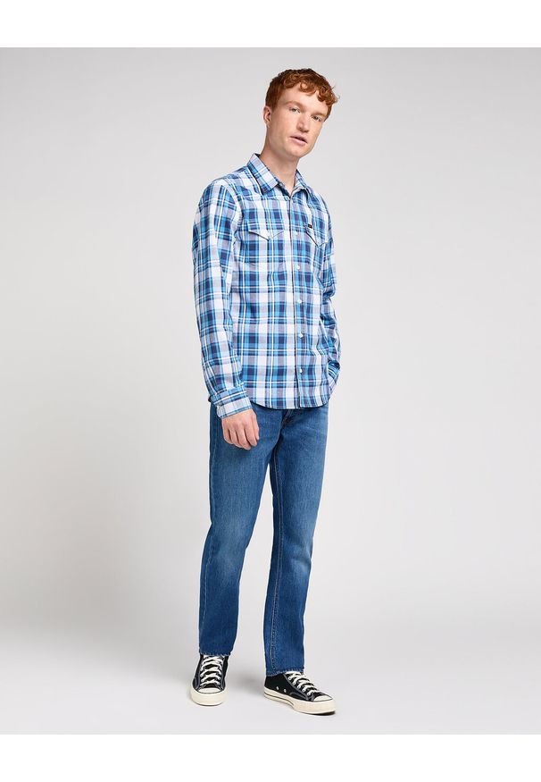 Lee - LEE MĘSKA KOSZULA REGULAR SHIRT ATLANTIC BRIGHT WHITE 112349505 L69H015653